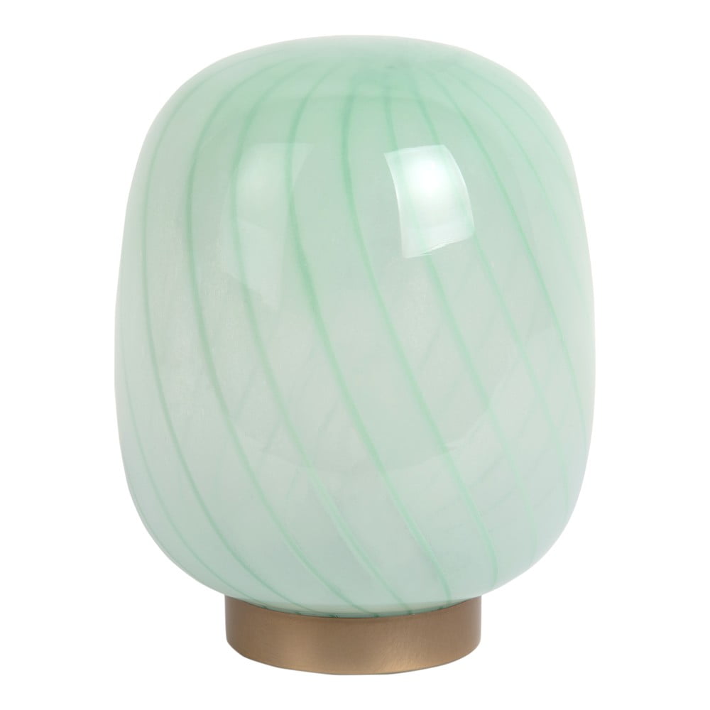 Jasnozielona lampa stołowa ze szklanym kloszem (wysokość 20 cm) Summer Globe – Leitmotiv