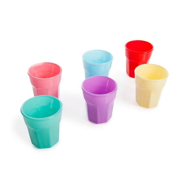 Zestaw 6 kolorowych szklanek Mezzo Kapadokya