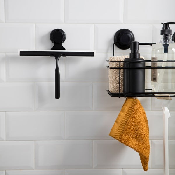 Czarna samoprzylepna ściągaczka do szyb Compactor Bestlock Black Double Hook Squeegee-image-1