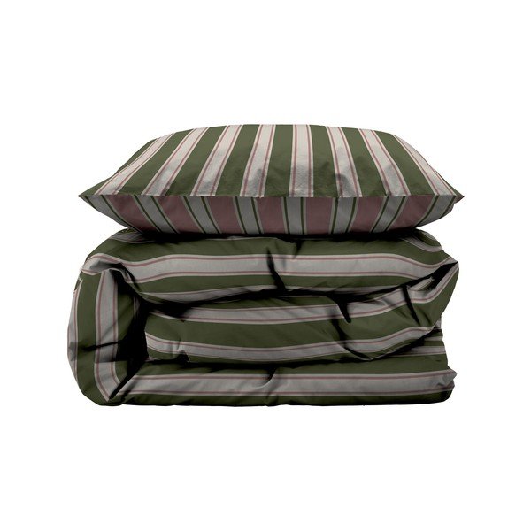 Zielono-różowa pościel jednoosobowa z bawełny organicznej 135x220 cm Nordic – Södahl-image-1