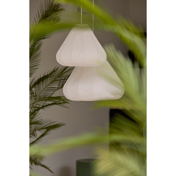 Kremowa lampa wisząca z papierowym kloszem ø 10 cm Sarella – Light & Living-image-1