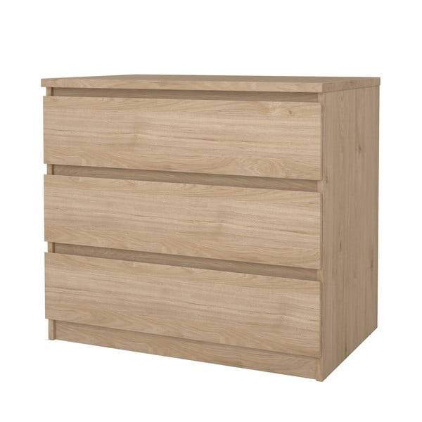 Komoda w dekorze dębu w naturalnym kolorze 77x70x50 cm Naia – Tvilum-image-4