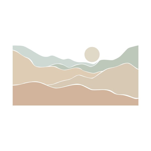 Naklejka na ścianę 185x90 cm Desert Sunrise – Ambiance-image-2