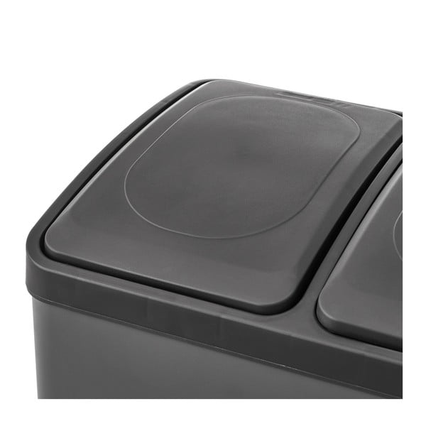 Kosz do segregacji odpadów ze stali nierdzewnej z pedałem 40 l Litros – Casa Selección-image-4