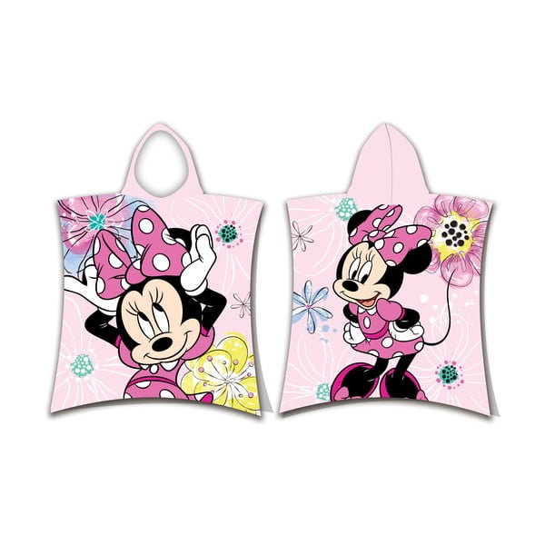 Różowy szlafrok dziecięcy frotte Minnie – Jerry Fabrics