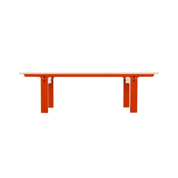 Pomarańczowa ławka rform Slim 04, dł. 165 cm