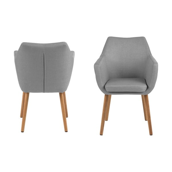 Jasnoszary fotel Actona Nora-image-4