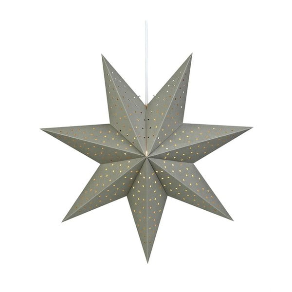 Szara wisząca dekoracja świetlna Markslöjd Morris, wys. 45 cm