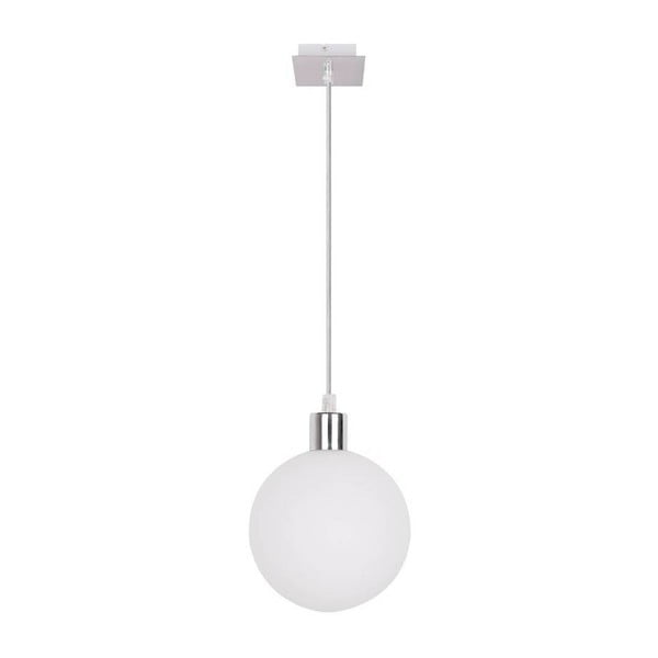 Lampa wisząca w kolorze srebra ze szklanym kloszem ø 15 cm Oden – Candellux Lighting