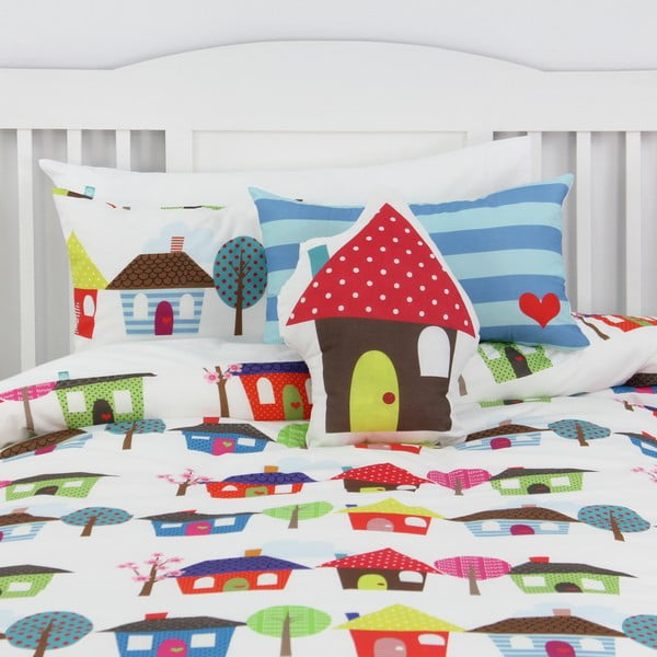 Poszwa na kołdrę i poduszkę Happy Homes 140x200 cm-image-3