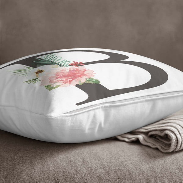 Poszewka na poduszkę Minimalist Cushion Covers Floral Alphabet B, 45x45 cm