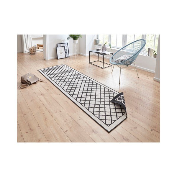 Czarno-kremowy chodnik odpowiedni na zewnątrz NORTHRUGS Sydney, 80x250 cm-image-4