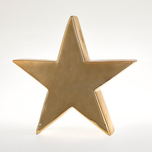 Świecznik Star Deco Gold, 24x23 cm