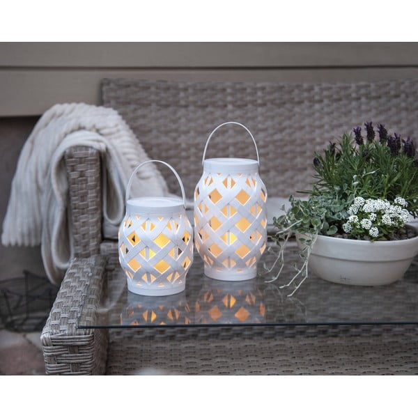 Biały lampion Star Trading Flame Lantern, wys. 23 cm-image-2