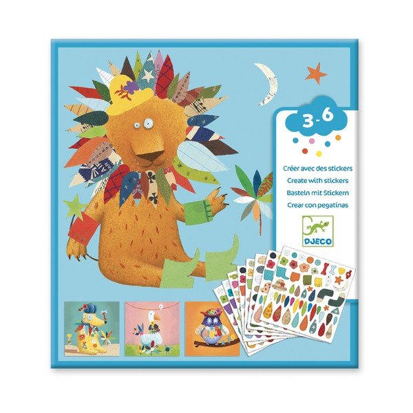 Zestaw obrazków z naklejkami Djeco Friends-image-2