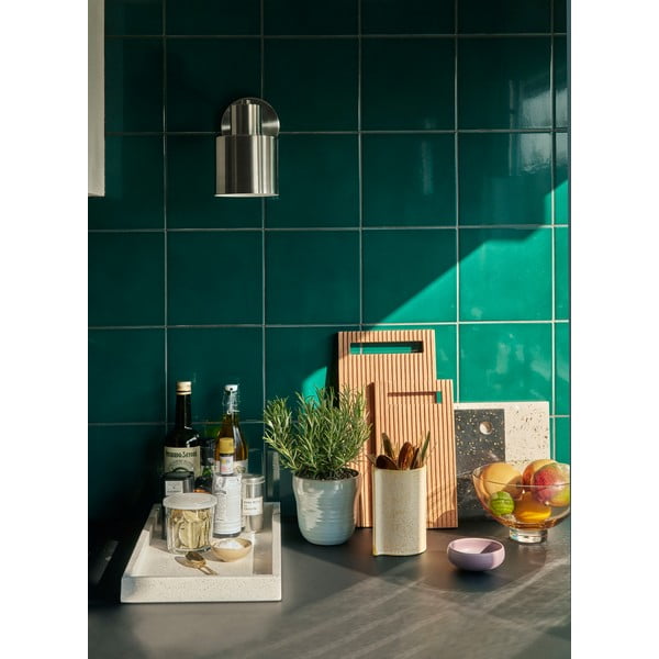 Zestaw 2 niebieskich ceramicznych doniczek Hübsch Tina-image-1