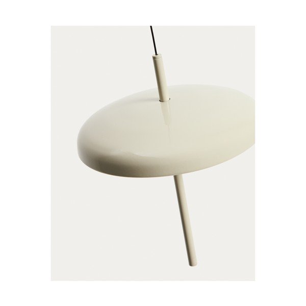 Jasnoszara lampa sufitowa LED ze ściemniaczem z metalowym kloszem ø 16 cm Porte – Kave Home-image-2