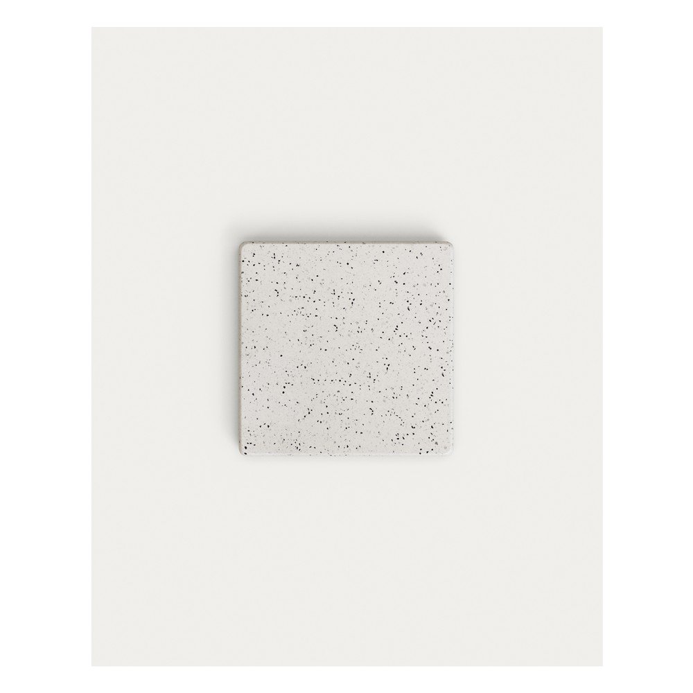 Biały stolik z lastryko 48x48 cm Saura – Kave Home (zdjęcie 7)