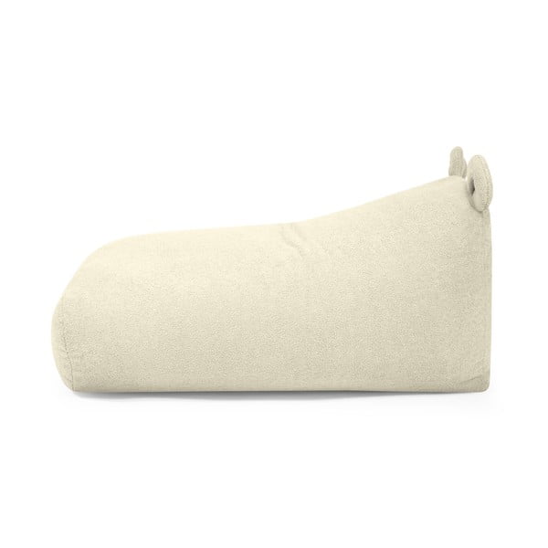Kremowy dziecięcy worek do siedzenia z materiału bouclé Snug 130 Bear – SLOWDOWN-image-4