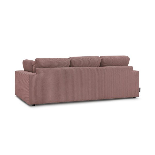 Różowa sztruksowa sofa 250 cm Belair – Bobochic Paris-image-3