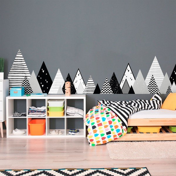 Naklejka ścienna dla dzieci Ambiance Scandinavian Giant Mountains Chica, 180 x 45 cm-image-1