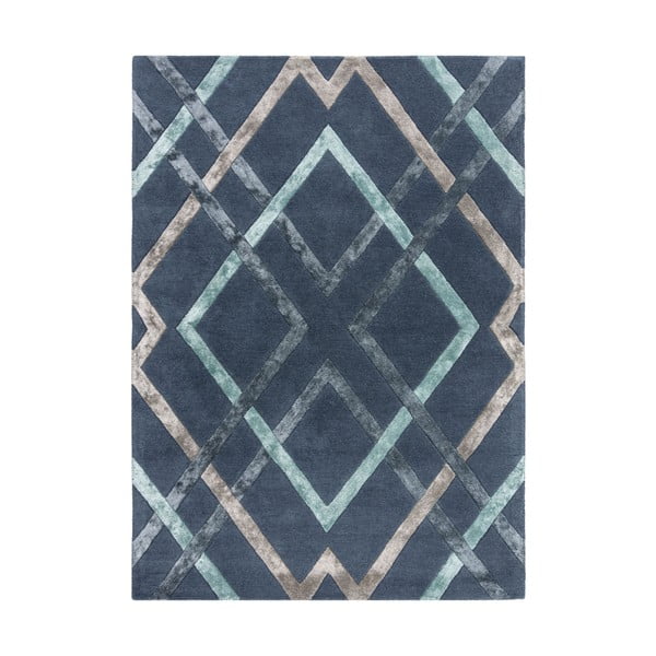 Niebieski dywan z wiskozy Flair Rugs Trellis, 120x170 cm
