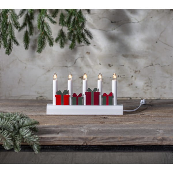 Czerwono-biała świąteczna dekoracja świetlna do kontaktu Julia – Star Trading-image-1