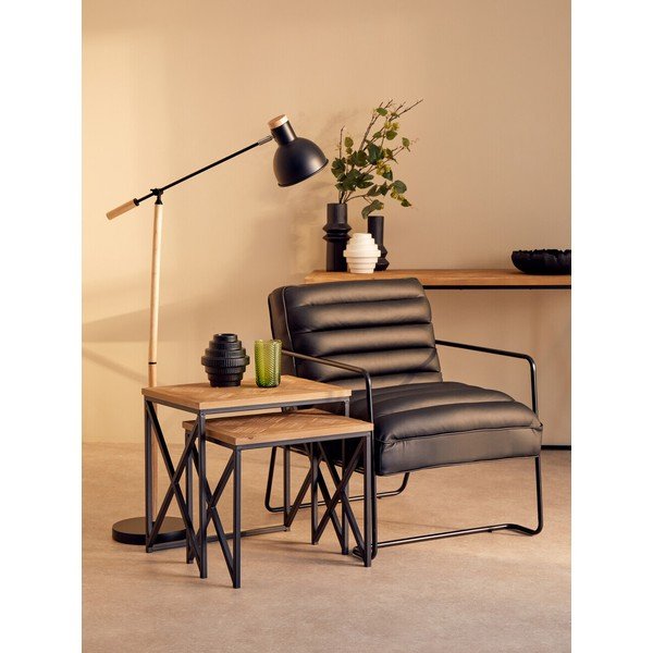 Stoliki zestaw z litego drewna jodłowego 2 szt. 38x51 cm Kickford – Premier Housewares-image-3