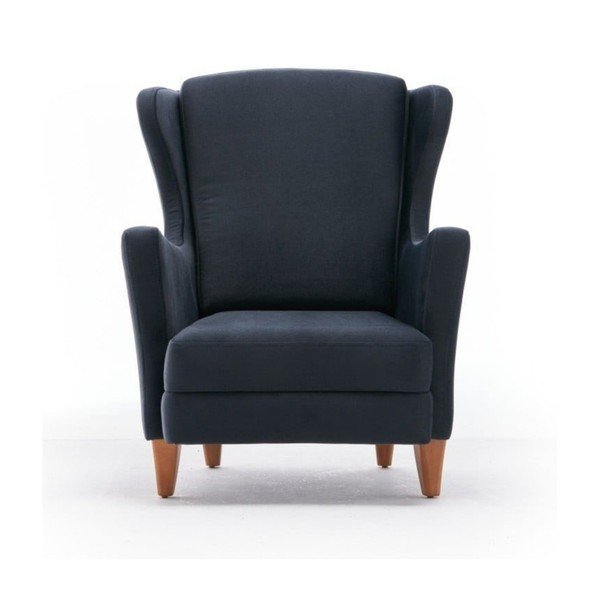 Ciemnoszary fotel typu uszak Lola Brejer – Artie