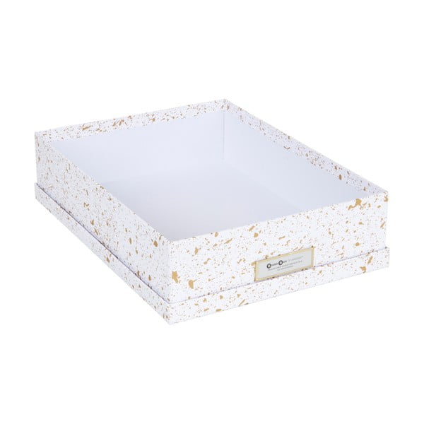 Pudełko w biało-złotym kolorze Bigso Box of Sweden Oskar-image-2