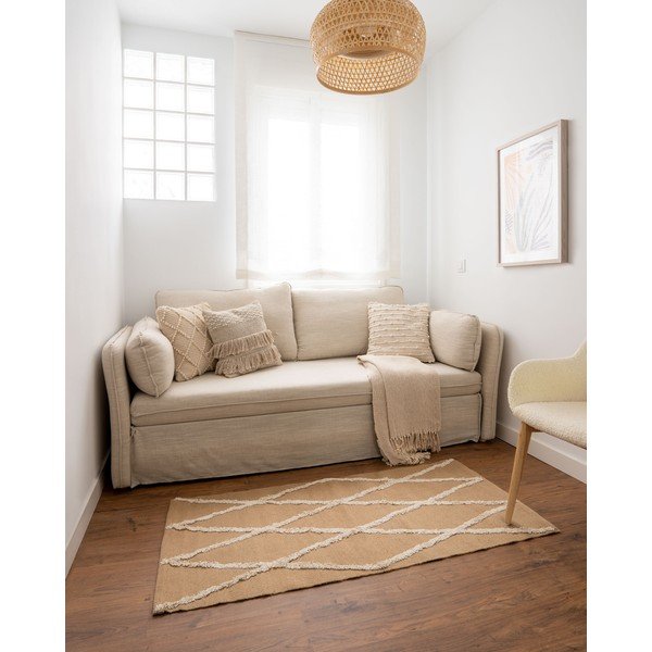 Beżowa rozkładana sofa 210 cm Tanit – Kave Home-image-1