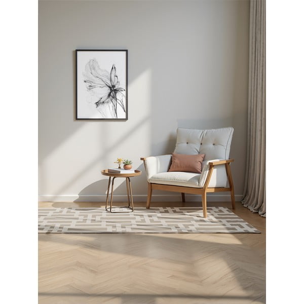 Szaro-kremowy chodnik 80x240 cm Perles Onyx – Elle Decoration-image-1