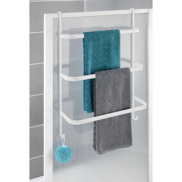 Wiszący stalowy wieszak na ręczniki w matowym białym kolorze Irpinia – Wenko-image-1