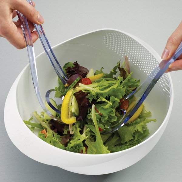 Zielona miska z durszlakiem Joseph Joseph Prep&Serve, dł. 29 cm-image-3