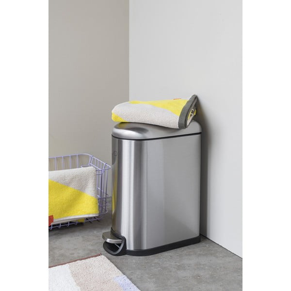 Kosz na śmieci z pedałem ze stali nierdzewnej w kolorze srebra 10 l Wather – Mette Ditmer Denmark-image-3