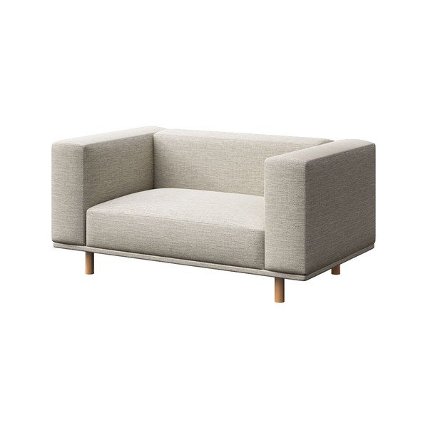 Jasnoszary fotel Kukumo – Ame Yens