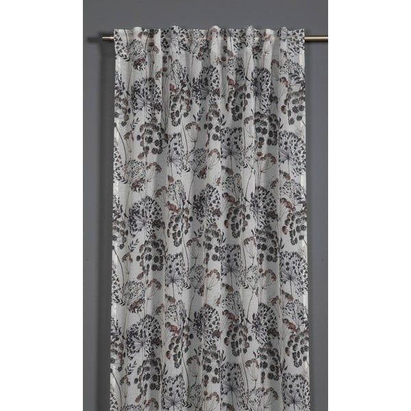 Fioletowo-szara zasłona 135x245 cm Birds and Roses – Sehlbach
