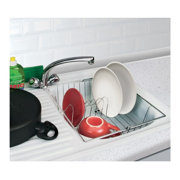 Opiekacz do naczyń w kolorze błyszczącego srebra Metaltex Dresda-image-2