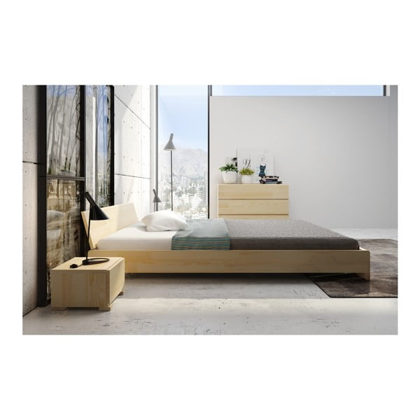 Łóżko 2-osobowe z drewna sosnowego SKANDICA Vestre, 200x200 cm-image-4