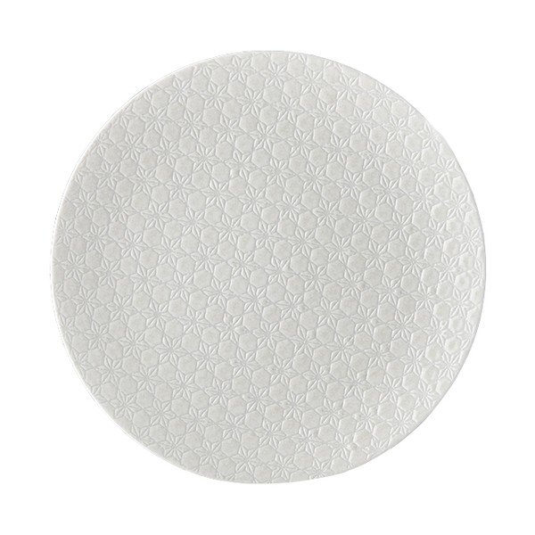 Biały talerz ceramiczny MIJ Star, ø 29 cm