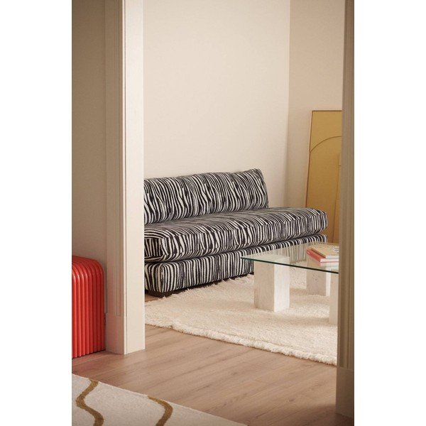 Antracytowa sofa z tkaniny szenilowej 197 cm Zeb – Ellos Home-image-1