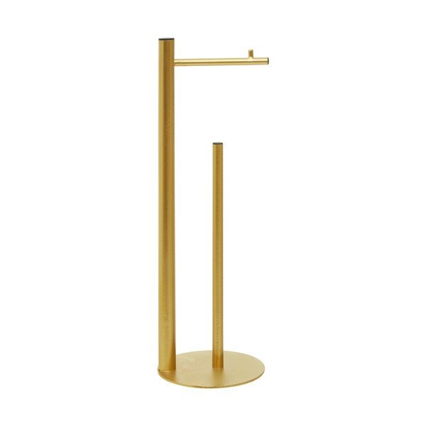 Metalowy stojak na papier toaletowy w kolorze złota Fay – Premier Housewares-image-3