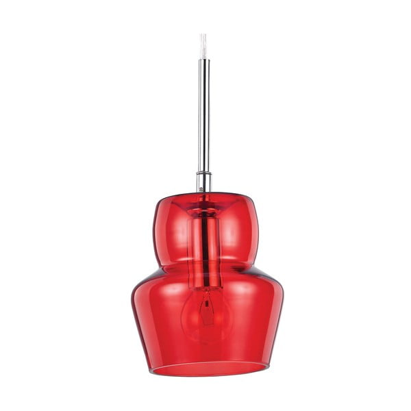 Lampa wisząca Crido Glass Red, 16 cm