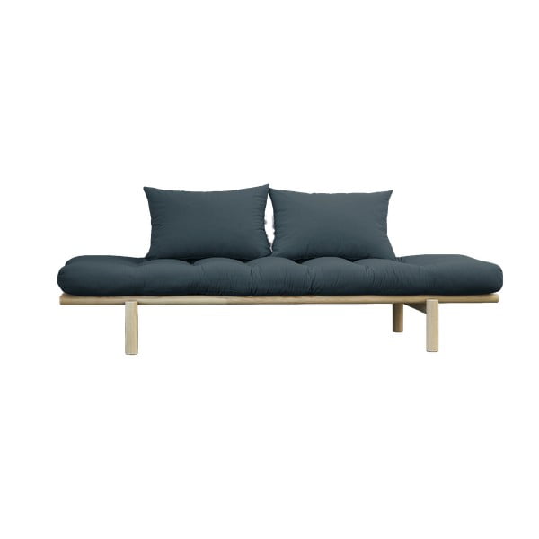 Sofa z niebieskozielonym obiciem Karup Design Pace Natural/Petrol Blue