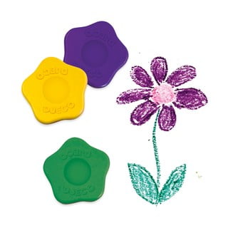 Zestaw 12 kolorowych kred w opakowaniu Djeco Flower
