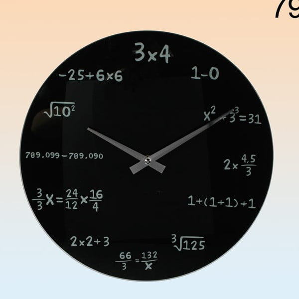 Zegar ścienny Maths