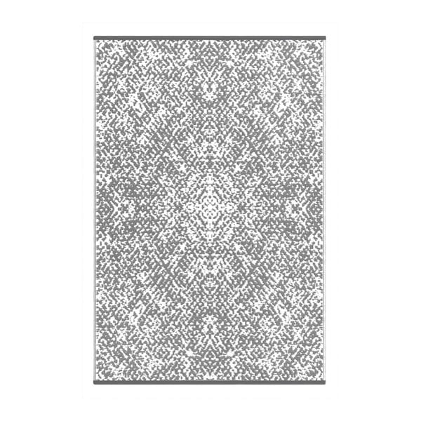 Szaro-biały dwustronny dywan zewnętrzny Green Decore Gatra, 150x240 cm