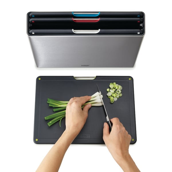 Deski do krojenia zestaw 4 szt. ze stojakiem 7x35,5 cm Folio – Joseph Joseph-image-3