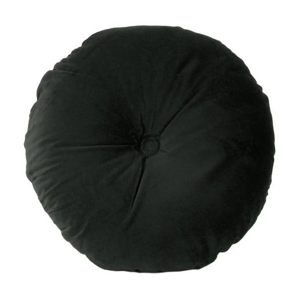 Czarna poduszka bawełniana PT LIVING, ⌀ 45 cm