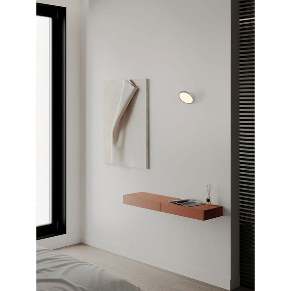 Aluminiowy kinkiet LED ze ściemniaczem w kolorze matowego złota Vea – Nova Luce-image-1